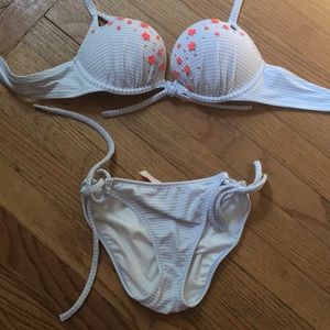 Victoria Secret pinstriped bikini